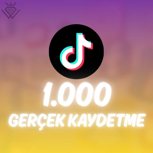 TikTok 1.000 Türk Kaydetme - Keşfet Etkili