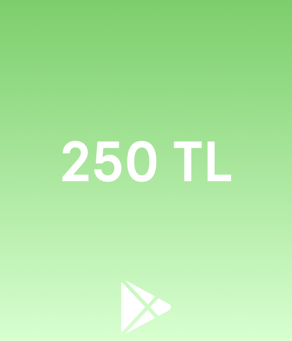 Google Play 250 TL Hediye Kartı