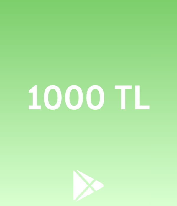 Google Play 1000 TL Hediye Kartı