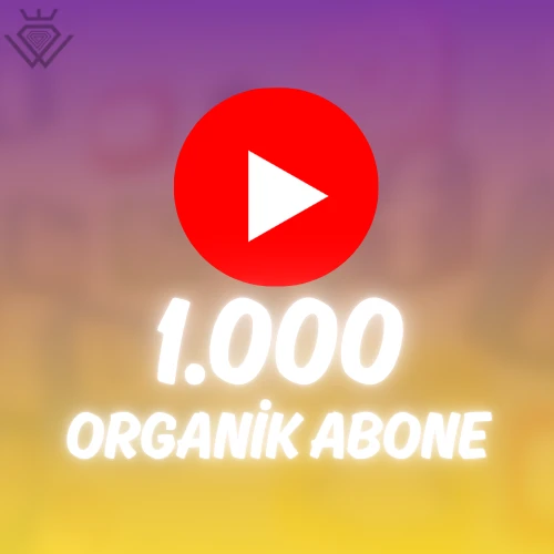 YouTube 1.000 Organik Abone - Güvenli İşlem
